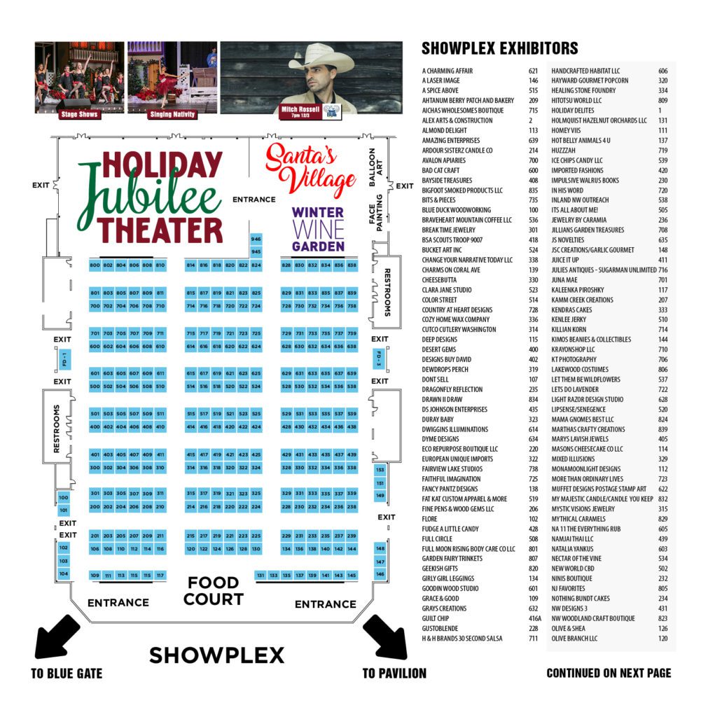 A Victorian Country Christmas Official List of Exhibitors